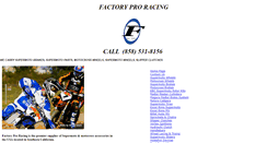 Desktop Screenshot of factoryproracing.com